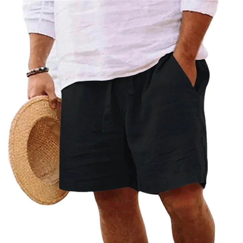 Mens Cotton Solid Color Short Lightweight Gym shorts