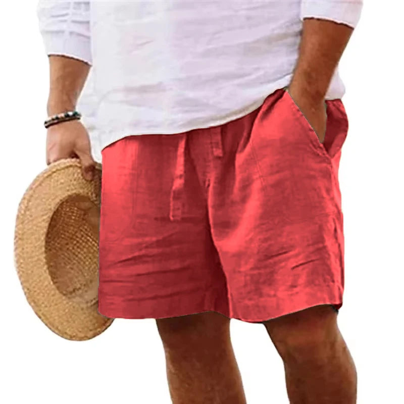 Mens Cotton Solid Color Short Lightweight Gym shorts