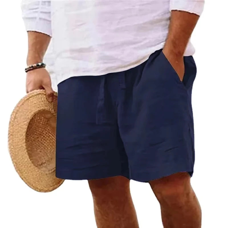 Mens Cotton Solid Color Short Lightweight Gym shorts