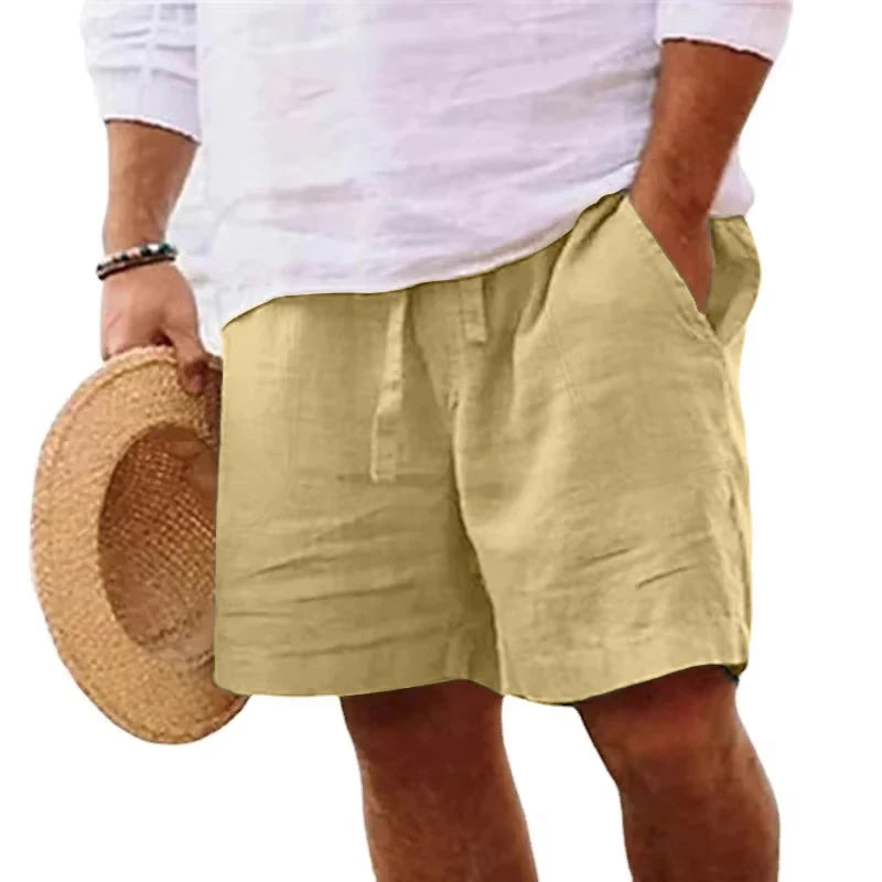 Mens Cotton Solid Color Short Lightweight Gym shorts