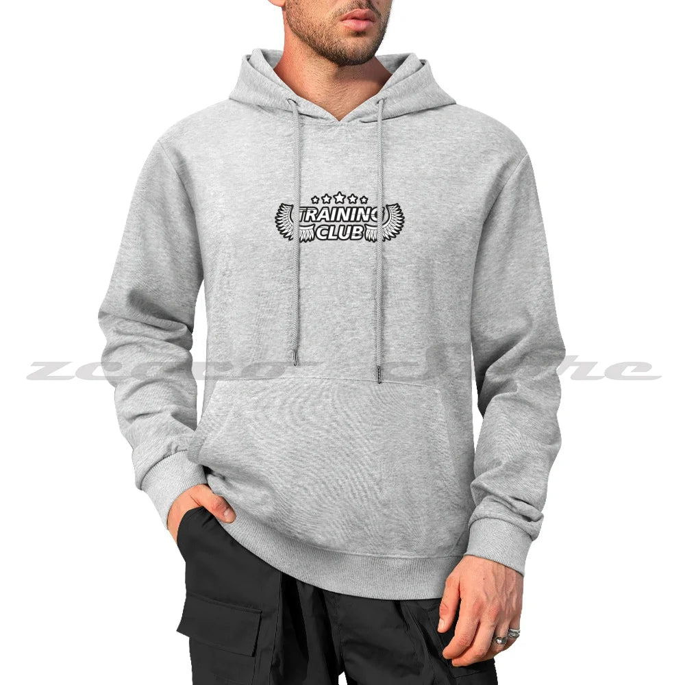 Training Club Hoodies  Long Sleeve Soft Casual Sweatshirt Fitness Workout Bodybuilding Lifting Muscle Gymrat