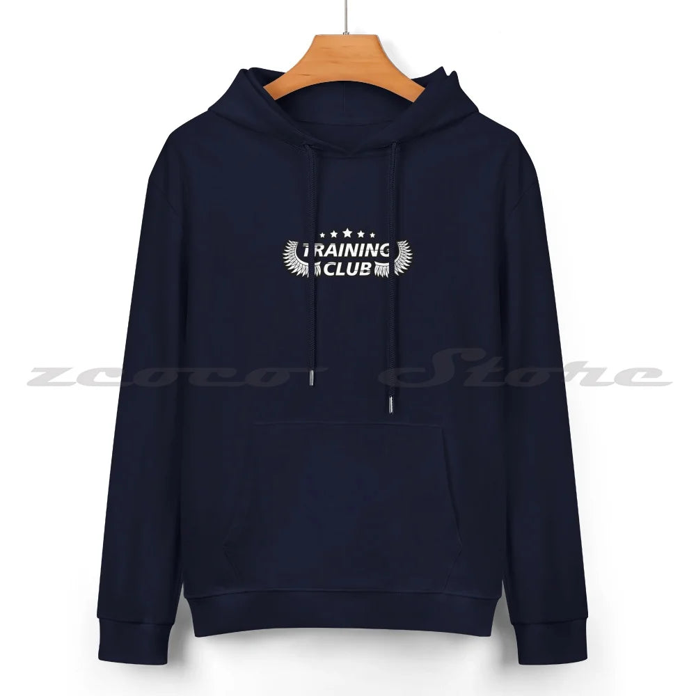 Training Club Hoodies  Long Sleeve Soft Casual Sweatshirt Fitness Workout Bodybuilding Lifting Muscle Gymrat