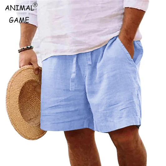 Mens Cotton Solid Color Short Lightweight Gym shorts