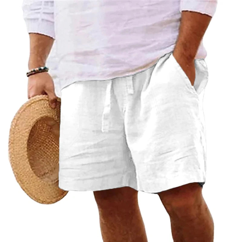 Mens Cotton Solid Color Short Lightweight Gym shorts