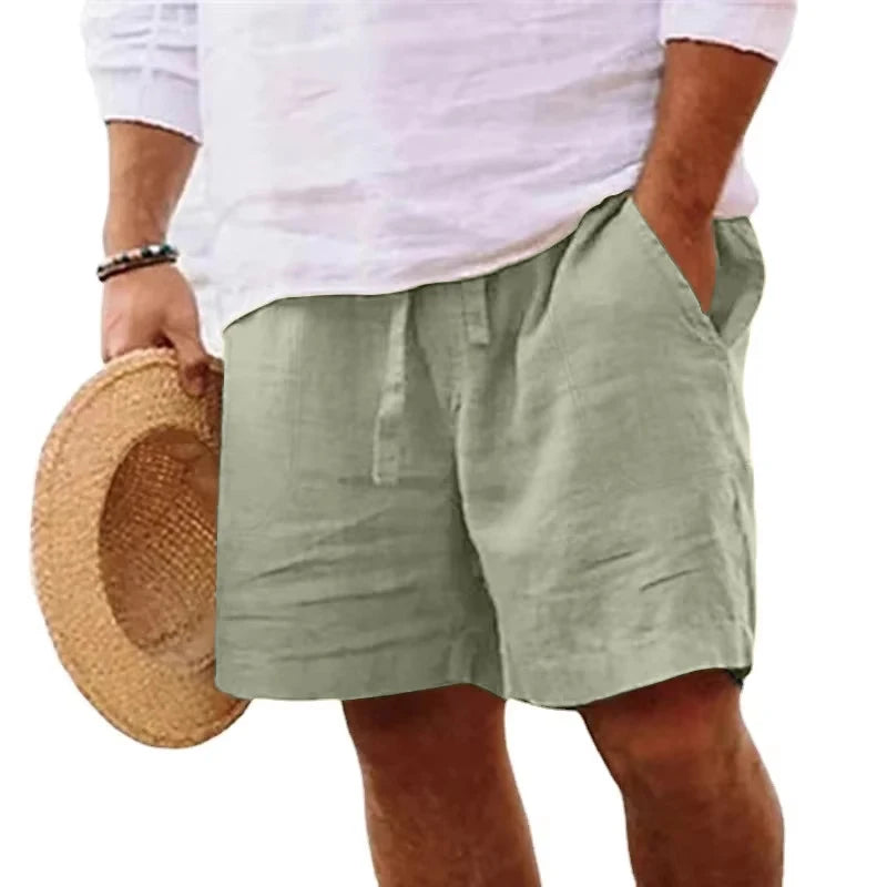 Mens Cotton Solid Color Short Lightweight Gym shorts