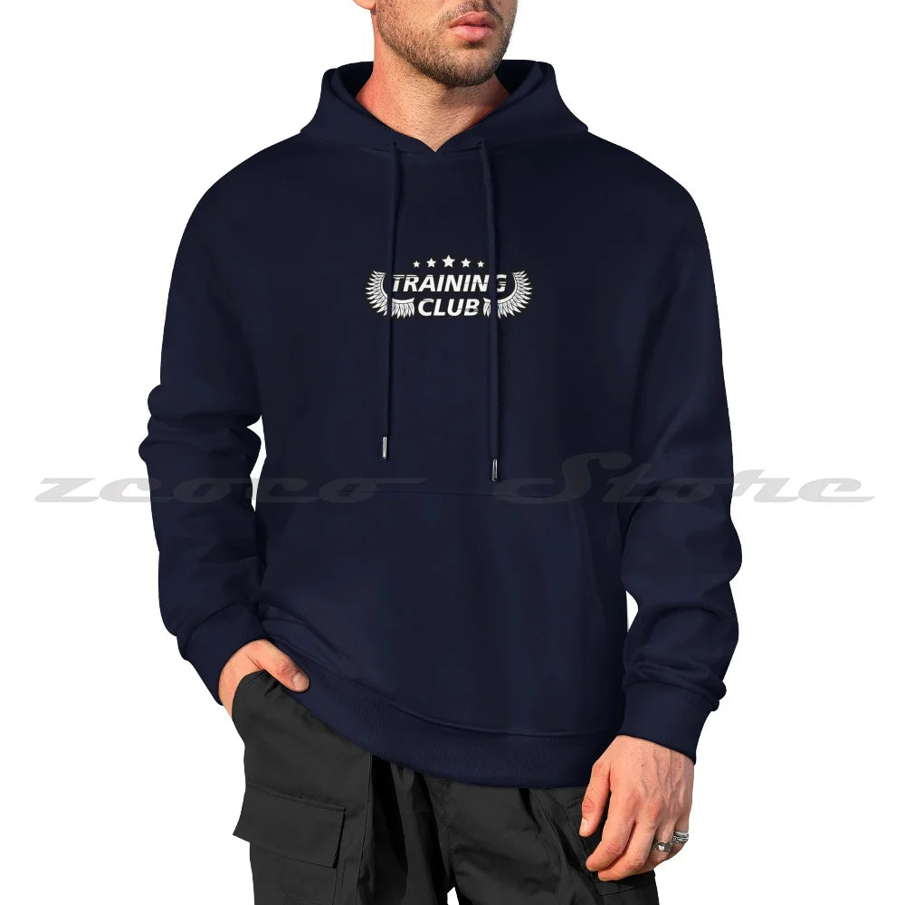 Training Club Hoodies  Long Sleeve Soft Casual Sweatshirt Fitness Workout Bodybuilding Lifting Muscle Gymrat