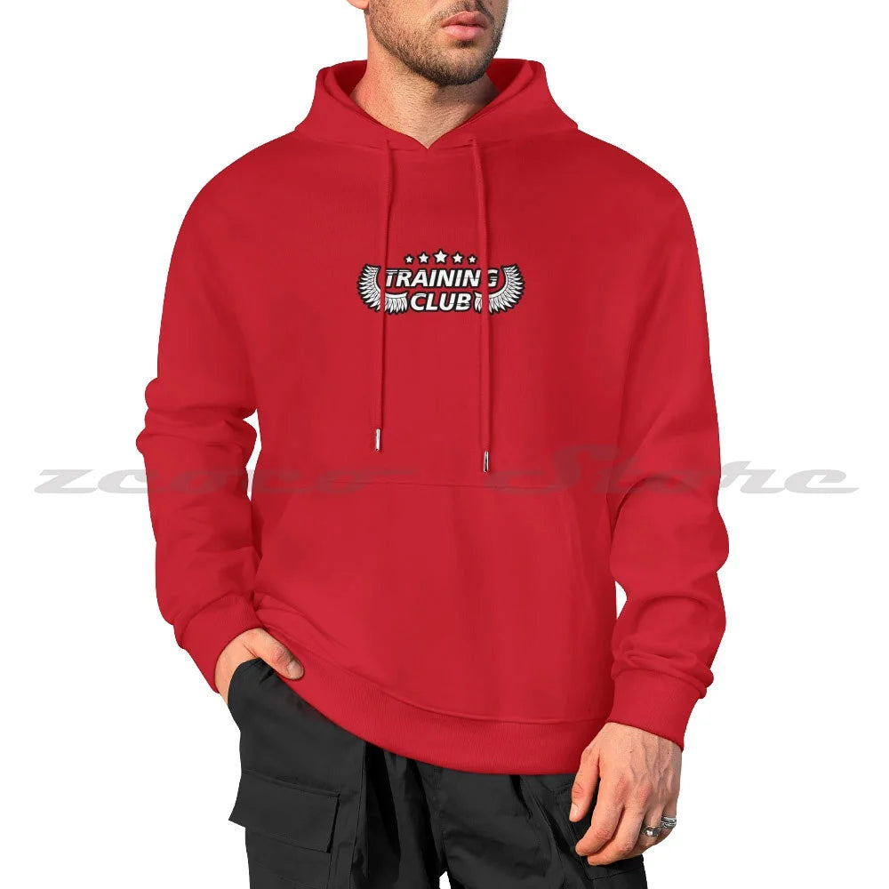 Training Club Hoodies  Long Sleeve Soft Casual Sweatshirt Fitness Workout Bodybuilding Lifting Muscle Gymrat