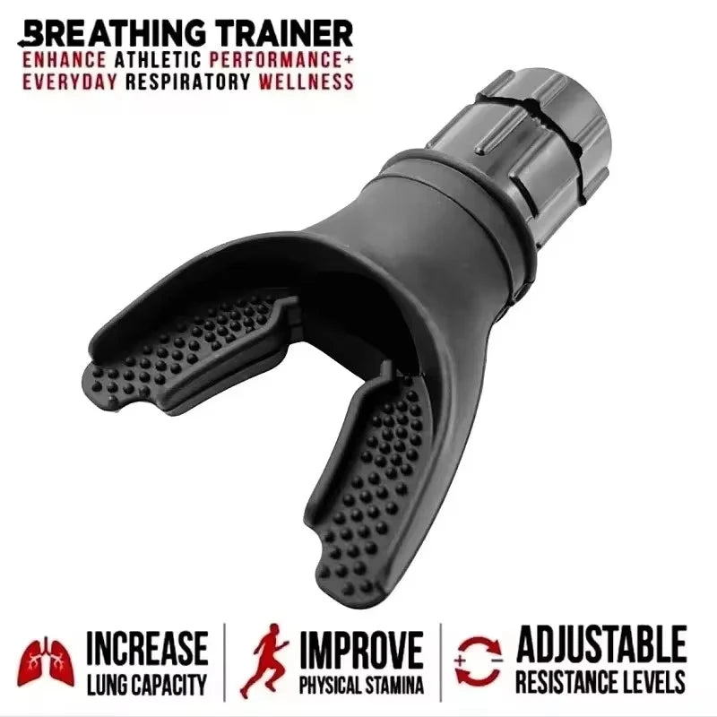 Breathing Exercise For Lungs Portable Breath Fitness Exerciser Device Endurance Workout Device With Adjustable Resistances